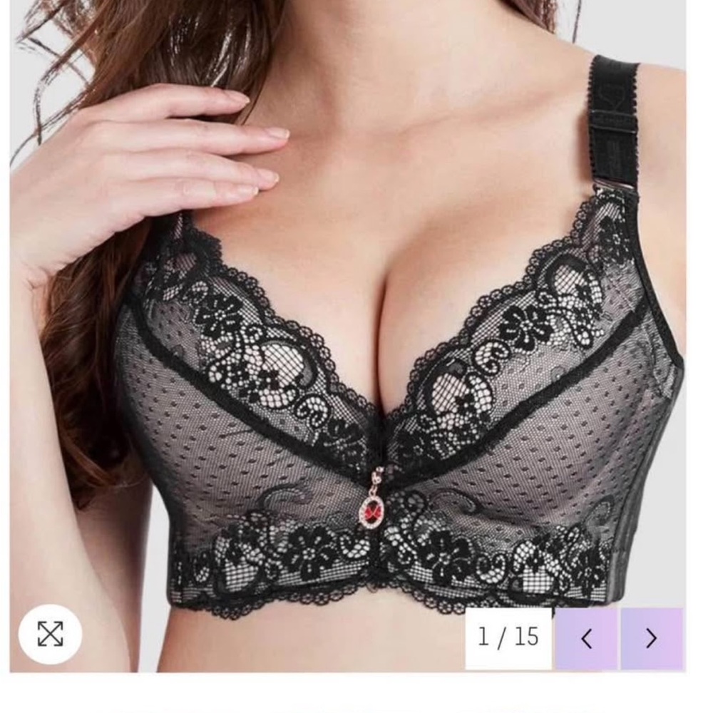 Elegant Black Lace Bralette